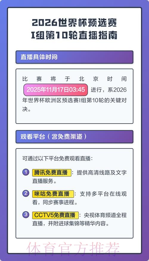 2026世界杯直播今日观看指南怎么查